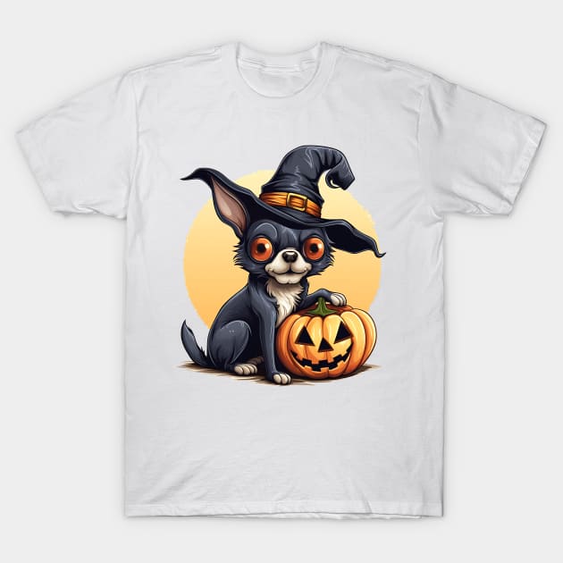 Halloween Chihuahua Dog #3 T-Shirt by Chromatic Fusion Studio